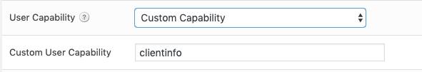 Configuring Custom Capability